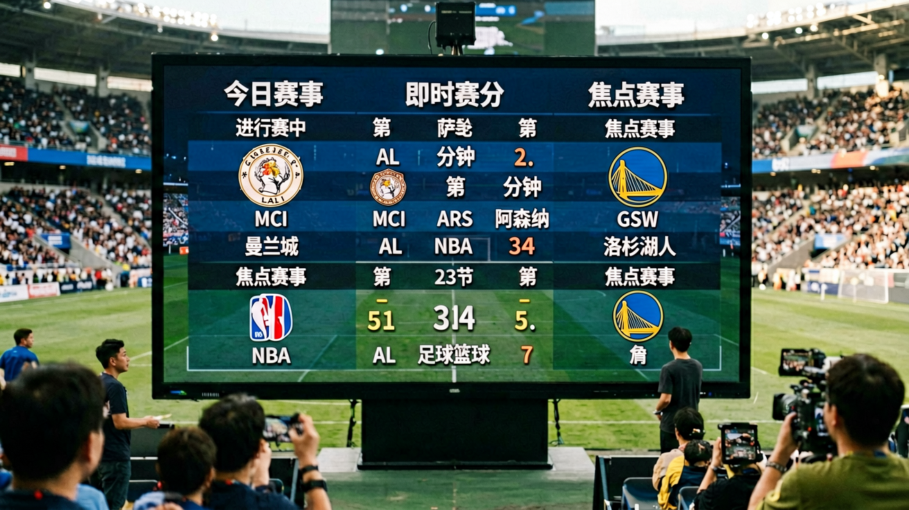 足球比赛现场直播比分看板